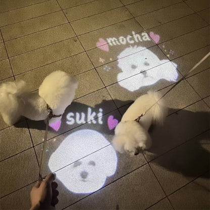 Projection Pet Collar – Customizable  Projection Light for Safe Night Walks