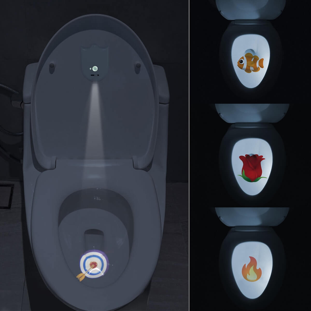 Motion-Activated Toilet Projector Light  – Custom Projection Light